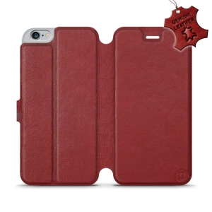 Hülle für Apple iPhone 6s Plus - Farbe Dark Red Leather
