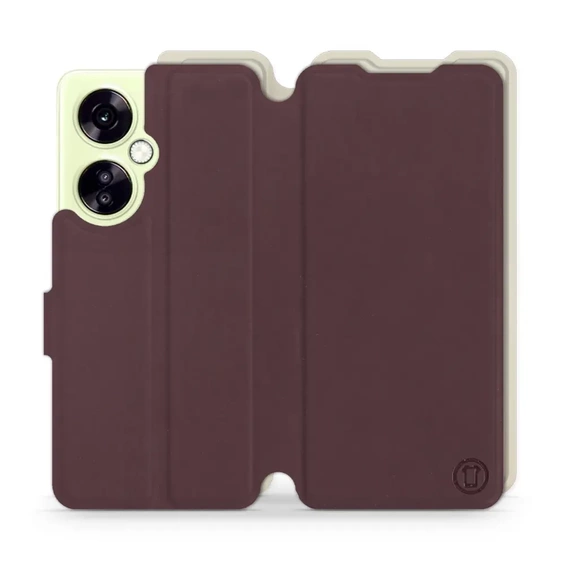 Hülle für OnePlus Nord CE 3 Lite 5G - Farbe Burgund mit Platin