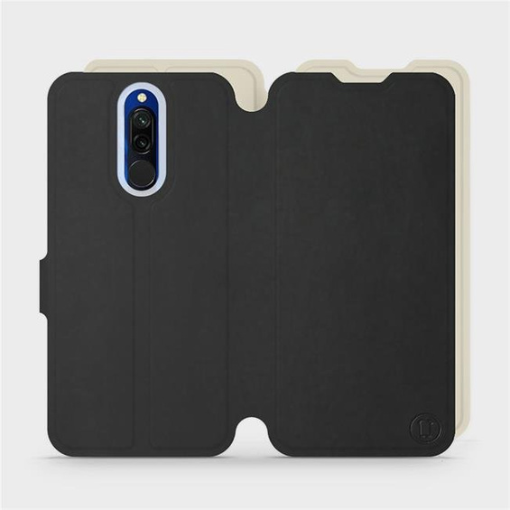 Hülle für Xiaomi Redmi 8 - Farbe Schwarz mit Platin