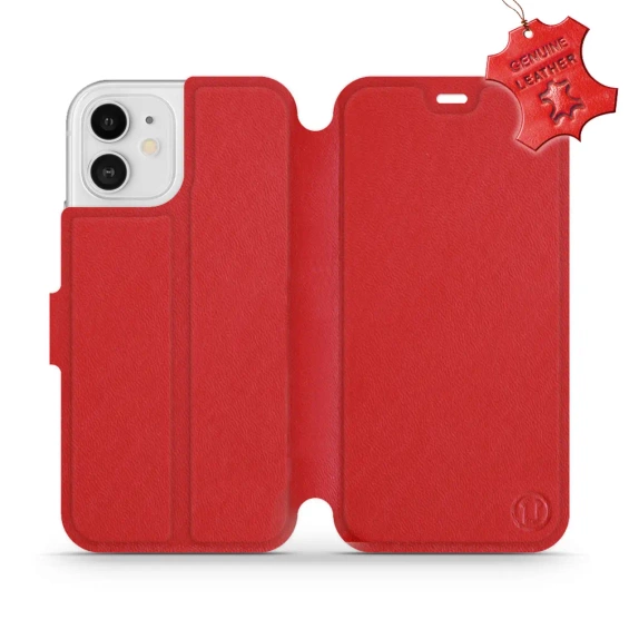 Hülle für Apple iPhone 12 - Farbe Red Leather