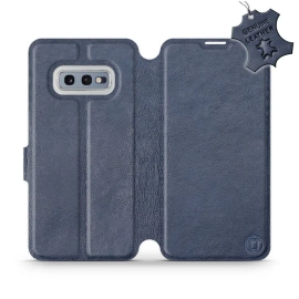 Hülle für Samsung Galaxy S10e - Farbe Blue Leather