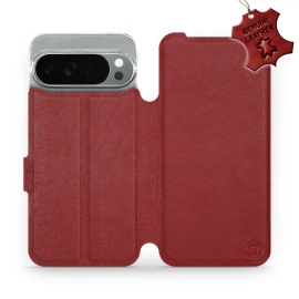 Hülle für Google Pixel 10 Pro XL - Farbe Dark Red Leather