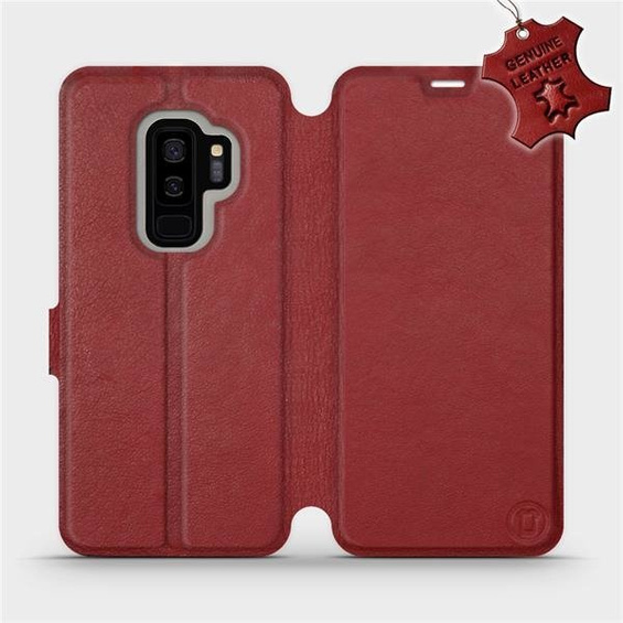 Hülle für Samsung Galaxy S9 Plus - Farbe Dark Red Leather