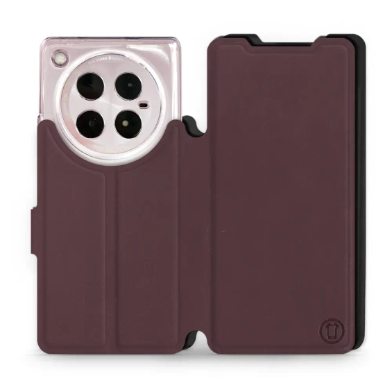 Hülle für Infinix ZERO 40 5G - Farbe Burgund mit Schwarz