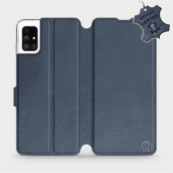Hülle für Samsung Galaxy M51 - Farbe Blue Leather