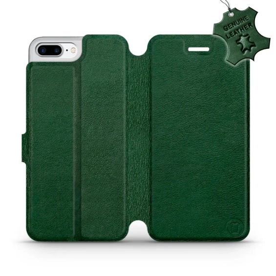 Hülle für Apple iPhone 7 Plus - Farbe Green Leather