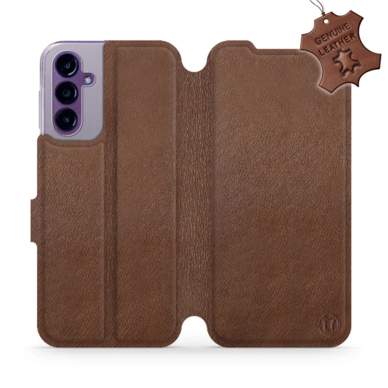 Hülle für Samsung Galaxy A14 5G - Farbe Brown Leather