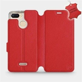 Hülle für Xiaomi Redmi 6 - Farbe Red Leather