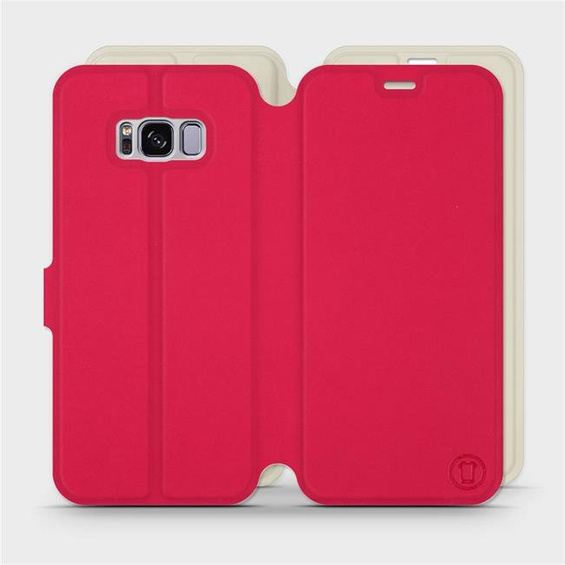 Hülle für Samsung Galaxy S8 - Farbe Rot mit Platin