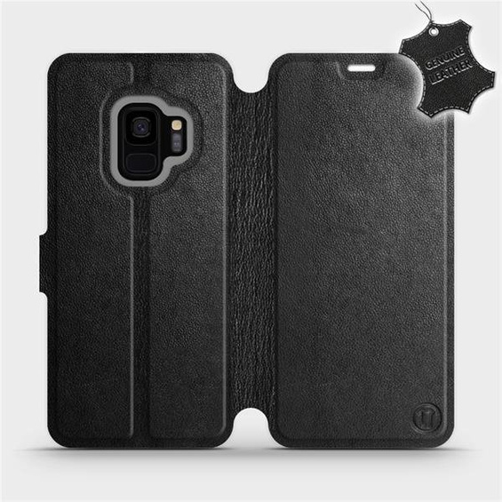 Hülle für Samsung Galaxy S9 - Farbe Black Leather
