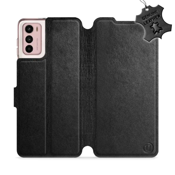 Hülle für Motorola Moto G42 - Farbe Black Leather