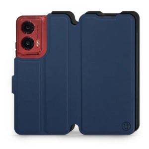 Hülle für Motorola Moto G35 5G - Farbe Marine mit Schwarz