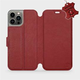 Hülle für Apple iPhone 13 Pro - Farbe Dark Red Leather