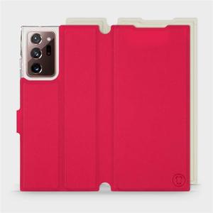Hülle für Samsung Galaxy Note 20 Ultra - Farbe Rot mit Platin