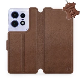 Hülle für Motorola Edge 50 Pro - Farbe Brown Leather