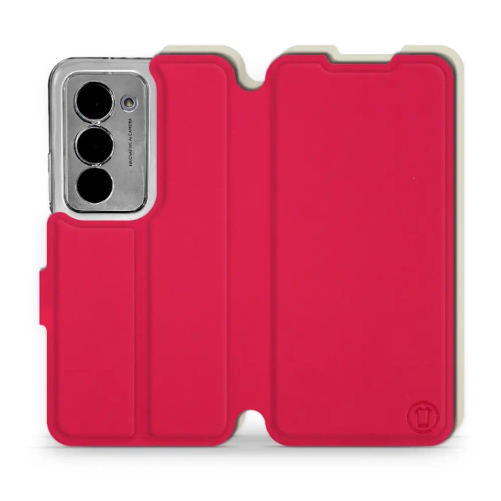 Hülle für Xiaomi Redmi 15 5G - Farbe Rot mit Platin