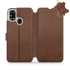 Hülle für Samsung Galaxy M31 - Farbe Brown Leather