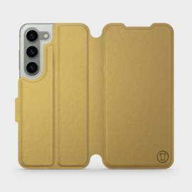 Hülle für Samsung Galaxy S23 - Farbe Gold&Orange