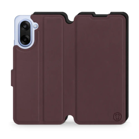 Hülle für OnePlus Nord CE5 - Farbe Burgund mit Schwarz