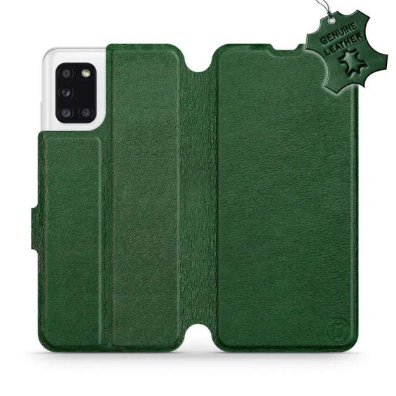 Hülle für Samsung Galaxy A31 - Farbe Green Leather