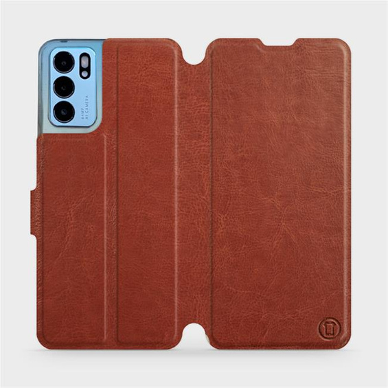 Hülle für OPPO Reno 6 5G - Farbe Brown&Orange