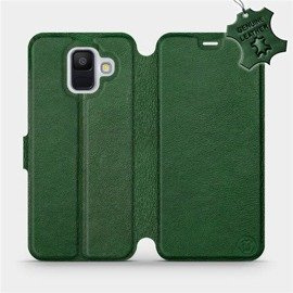 Hülle für Samsung Galaxy A6 2018 - Farbe Green Leather