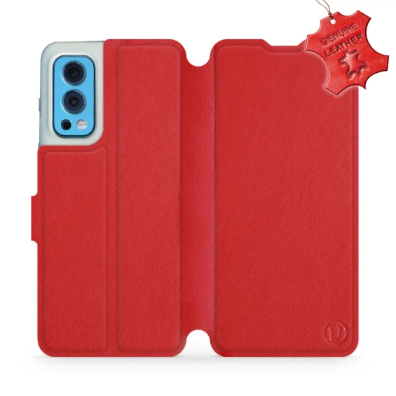 Hülle für OnePlus Nord 2 5G - Farbe Red Leather