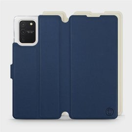 Hülle für Samsung Galaxy S10 Lite - Farbe Marineblau mit Platin