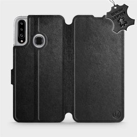 Hülle für Samsung Galaxy A20S - Farbe Black Leather