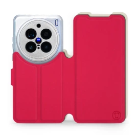 Hülle für Vivo X200 Pro 5G - Farbe Rot mit Platin