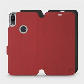 Hülle für Asus Zenfone Max Pro M1 ZB602KL - Farbe Dunkelrot mit Schwarz