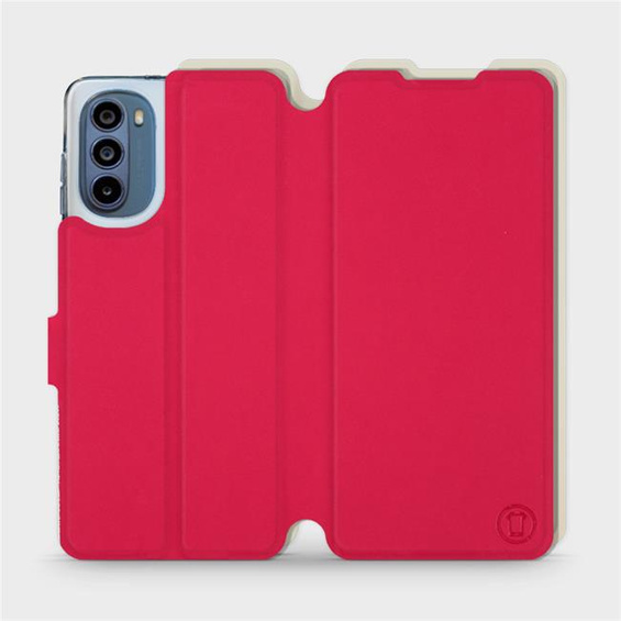 Hülle für Motorola Moto G62 5G - Farbe Rot mit Platin