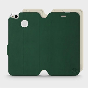 Hülle für Xiaomi Redmi 4X - Farbe Grün mit Platin