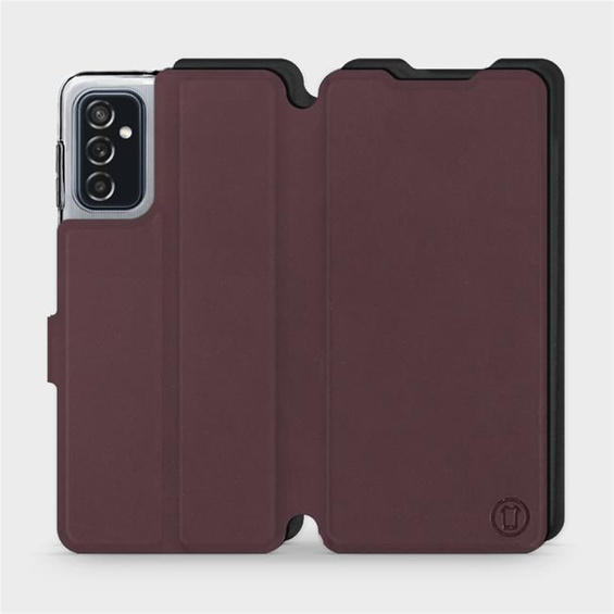 Hülle für Samsung Galaxy M52 5G - Farbe Burgund mit Schwarz