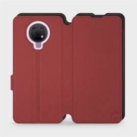 Hülle für Nokia G10 - Farbe Dunkelrot mit Schwarz
