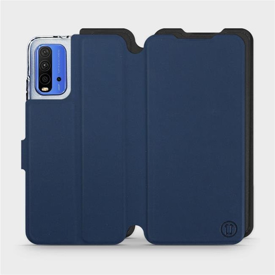 Hülle für Xiaomi Redmi 9T - Farbe Marine mit Schwarz