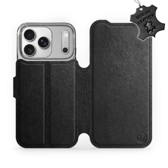 Hülle für Apple iPhone 17 Pro - Farbe Black Leather