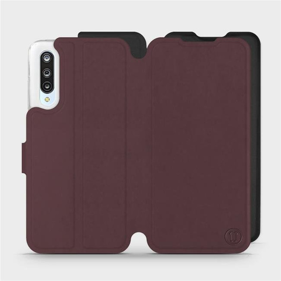 Hülle für Xiaomi Mi 9 Lite - Farbe Burgund mit Schwarz