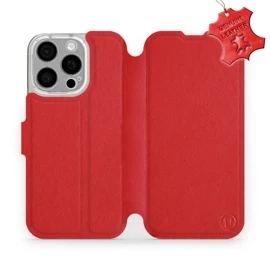 Hülle für Apple iPhone 16 Pro - Farbe Red Leather