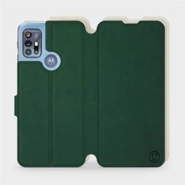 Hülle für Motorola Moto G20 - Farbe Grün mit Platin