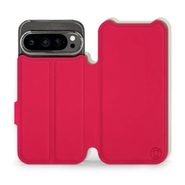 Hülle für Google Pixel 9 Pro - Farbe Rot mit Platin