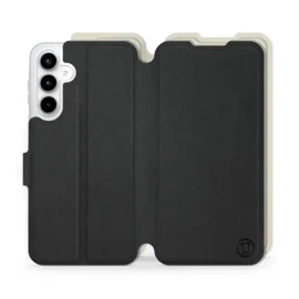 Hülle für Samsung Galaxy A35 5G - Farbe Schwarz mit Platin