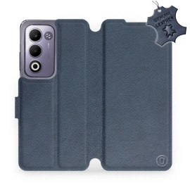 Hülle für OPPO A5m - Farbe Blue Leather