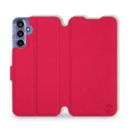 Hülle für Samsung Galaxy A15 4G - Farbe Rot mit Platin