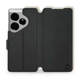 Hülle für Realme GT 6 - Farbe Schwarz mit Platin