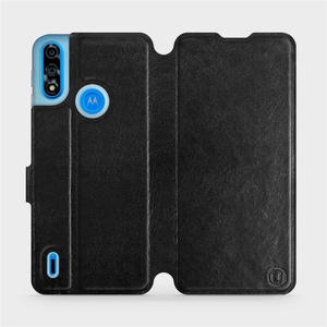 Hülle für Motorola Moto E7i Power - Farbe Black&Orange