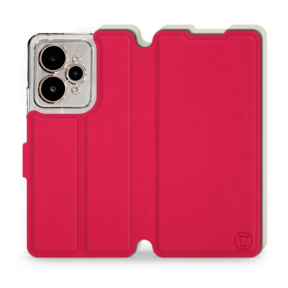 Hülle für Realme 15 5G - Farbe Rot mit Platin
