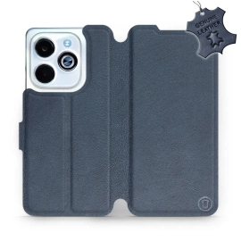 Hülle für Infinix Smart 8 - Farbe Blue Leather