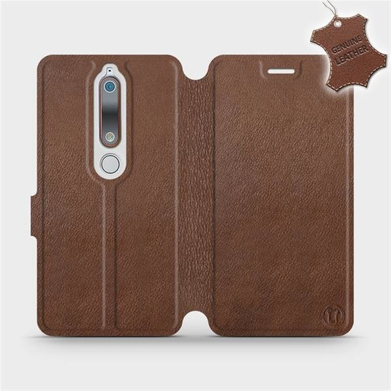 Hülle für Nokia 6.1 - Farbe Brown Leather