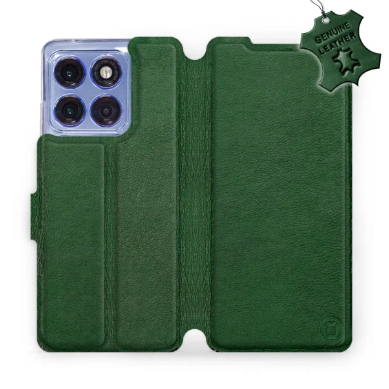 Hülle für Motorola Edge 60 Pro - Farbe Green Leather